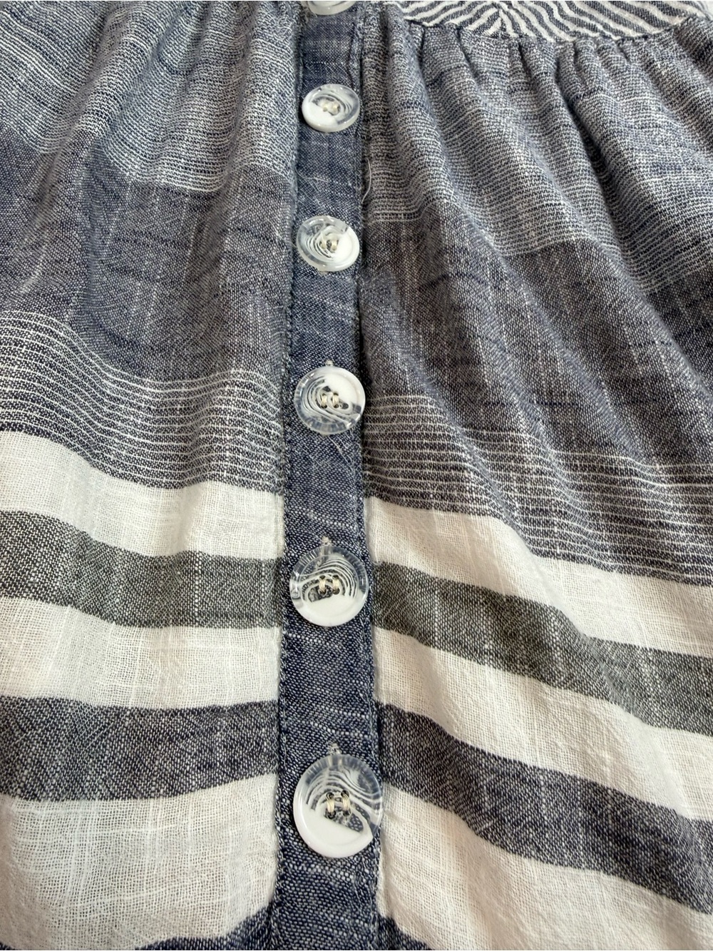 Angie Blue and White Striped Maxi Dress - Picture 4 of 6